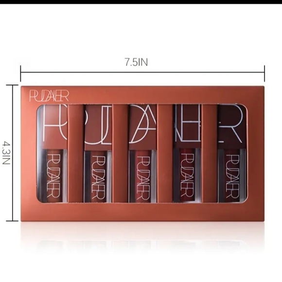 NWT Pudaier 5 Piece Matte Long Lasting Lipstick - Picture 2 of 4